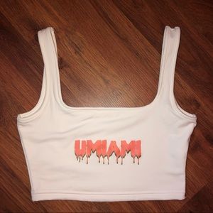 university of miami tailgate crop top